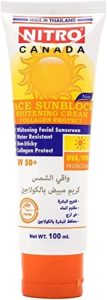 Nitro face sunblock whitening cream collagen protection UV+50