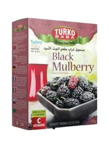 Black mulberry flavoured drink powder